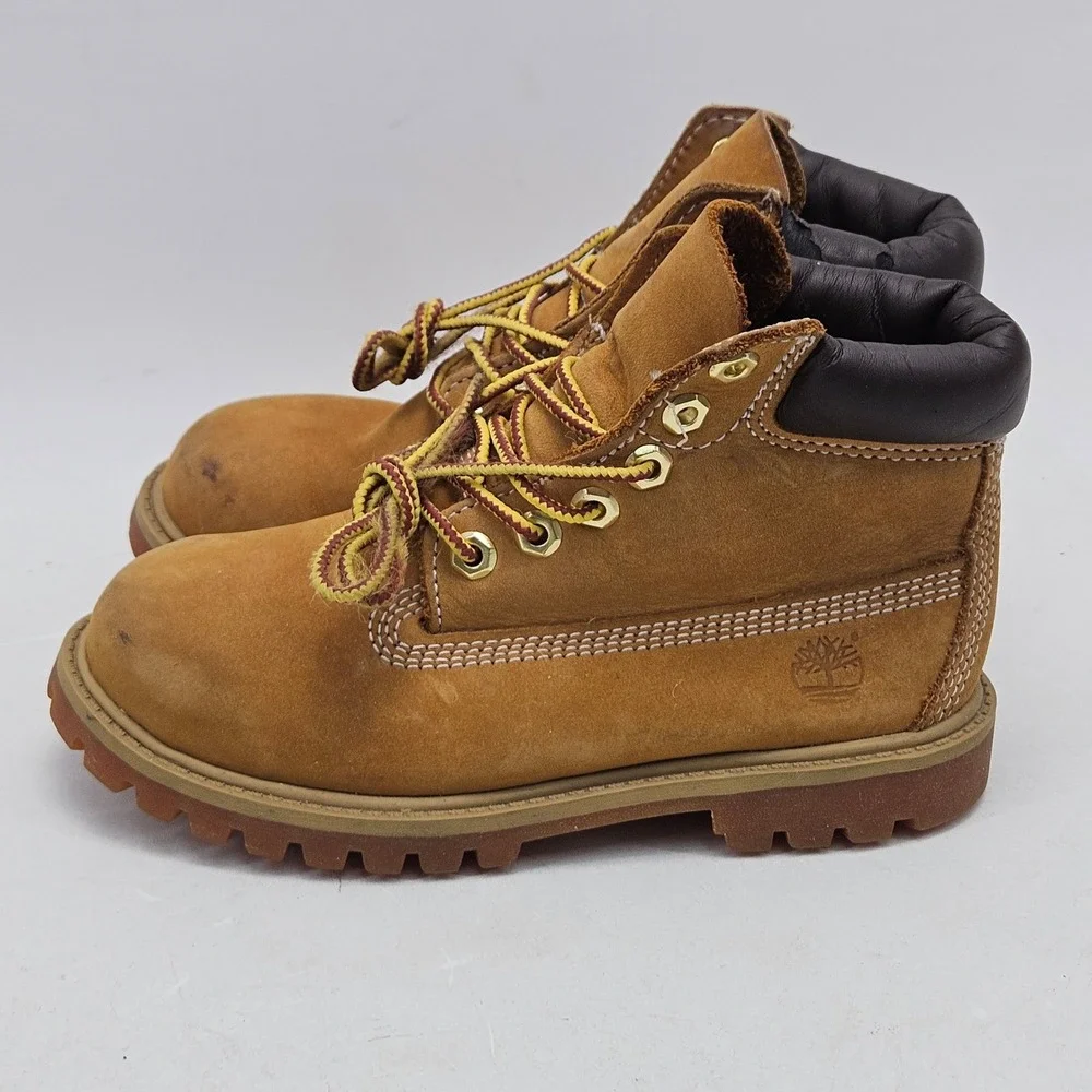 Timberland 12809 Toddler 12M Wheat Nubuck Leather 6 Inch Premium Waterproof Boot